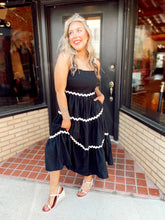 Load image into Gallery viewer, Brunch Date Rickrack Dress