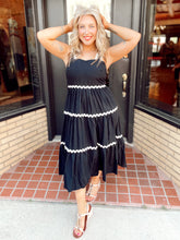 Load image into Gallery viewer, Brunch Date Rickrack Dress