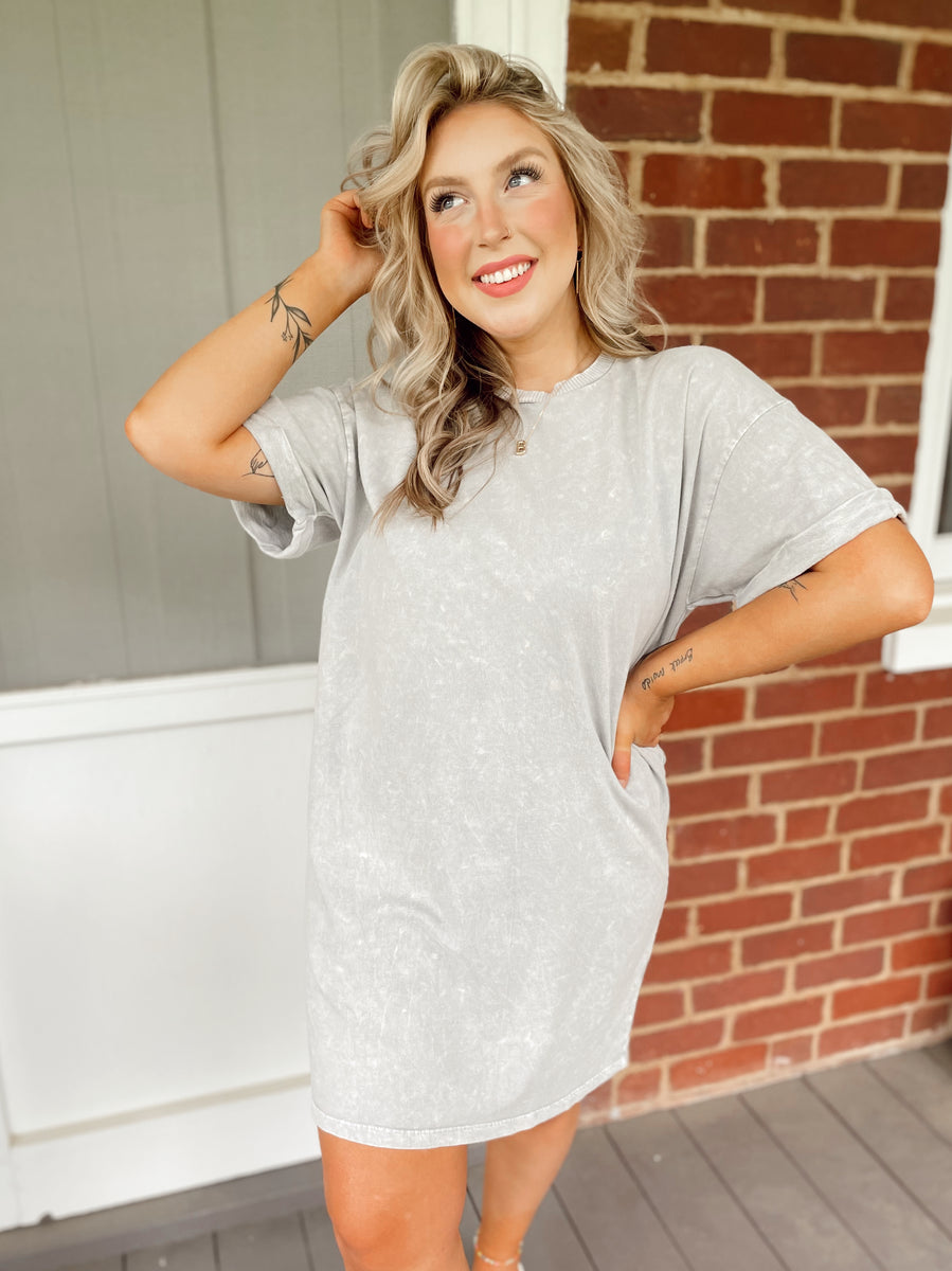 What's The Story Tee Dress  Henhouse Shoppe