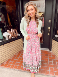 Headed south floral maxi in orchid