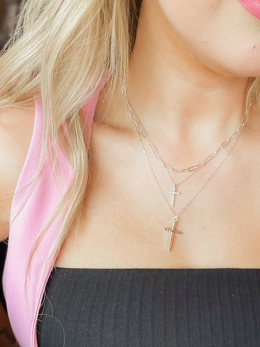 Find your path cross necklace