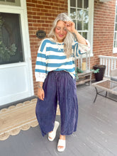 Load image into Gallery viewer, O + H Diana Chambray Joggers - Egg Plant