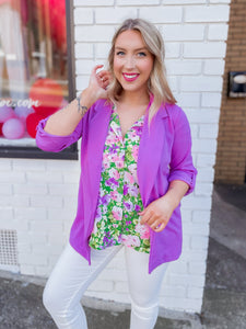 Back to Basics Blazer in Orchid