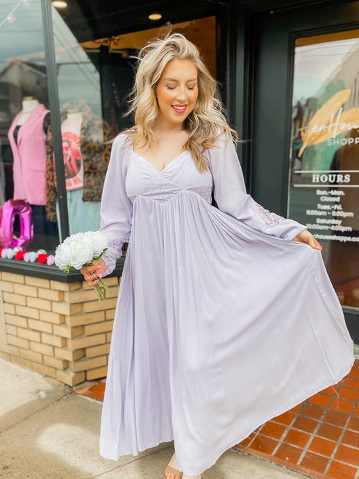 Fields of Lavender Lace Maxi