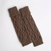 Load image into Gallery viewer, Twisted Knit Leg Warmers - Khaki