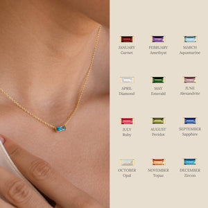 Lauren Kenzie, LLC - Birthstone Necklaces: Aquamarine