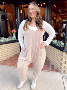 Curvy - Best Foot Forward Jumper - Taupe