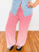 Load image into Gallery viewer, Casual Strolling Gingham Pants | Red