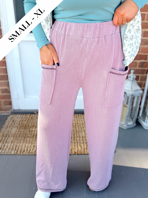 Walk the Line Pants | Lilac