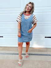 Load image into Gallery viewer, Alice Overall Denim Dress