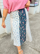 Load image into Gallery viewer, Tender Love Floral Skirt | Blue