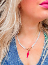 Load image into Gallery viewer, The Big Fish Beaded Necklace | Gray