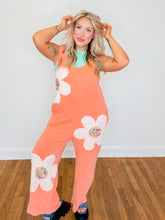 Load image into Gallery viewer, Flower Power Jumpsuit | Papaya