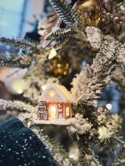 Light Up Gingerbread House Ornament