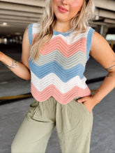 Load image into Gallery viewer, Catch a Wave Sweater Tank