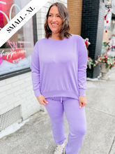 Load image into Gallery viewer, Rachel Modal Travel Set | Crewneck Style | Lilac