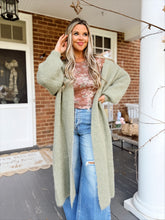 Load image into Gallery viewer, POL Sipping Chai Cardigan | Green