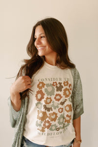 Consider the wildflowers graphic tee