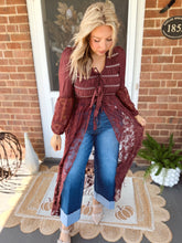 Load image into Gallery viewer, Something in The Wind Duster | Wine