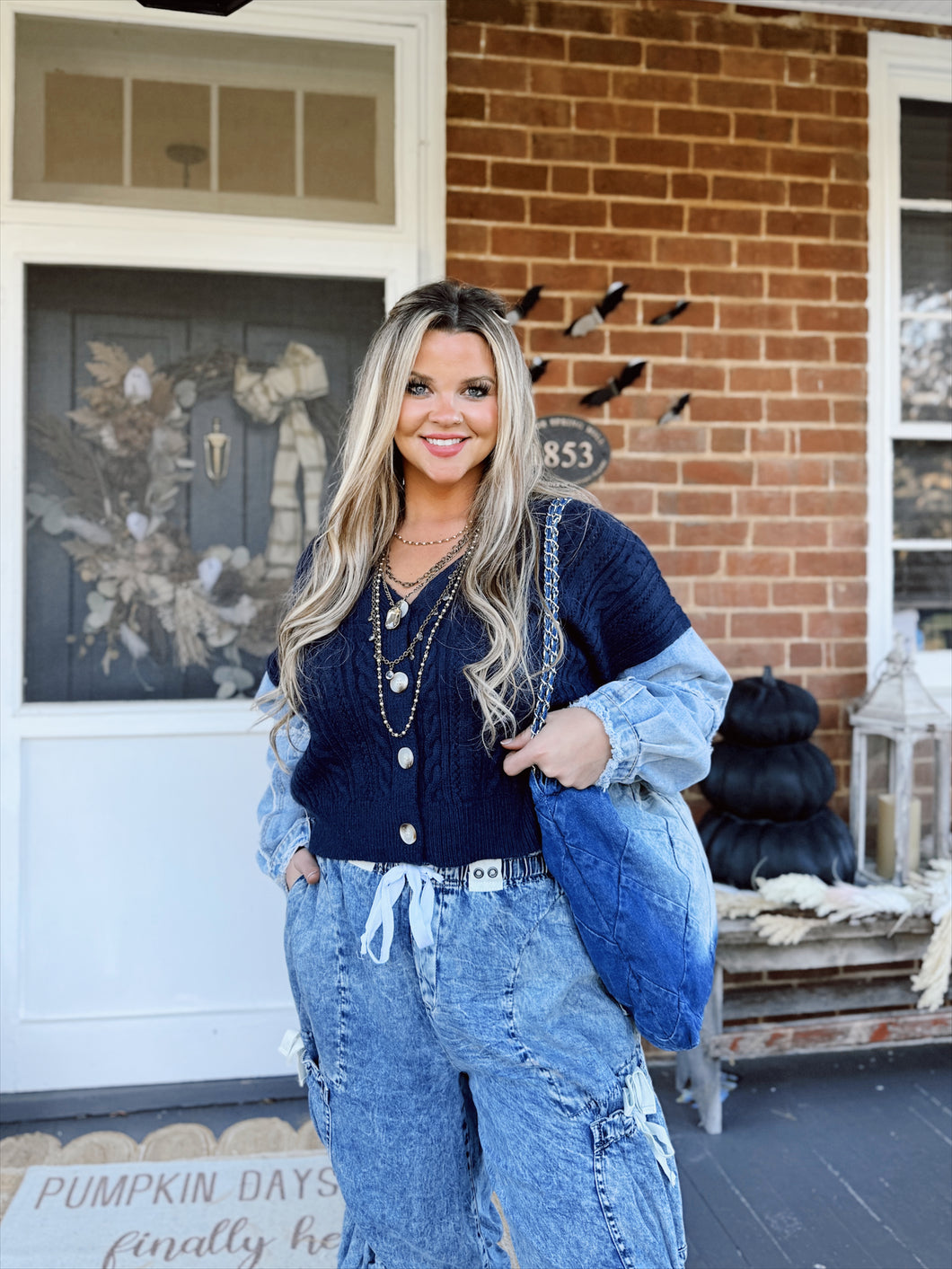 Light Your Way Cardigan | Navy