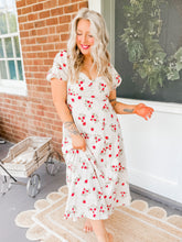 Load image into Gallery viewer, Strawberry Shortcake Midi Dress