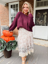 Load image into Gallery viewer, Stop &amp; Stare Sweater | Wine
