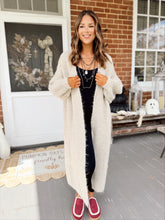 Load image into Gallery viewer, POL Sipping Chai Cardigan | Oatmeal