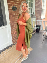 Load image into Gallery viewer, Simple Summer Tank Dress | Clay