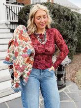 Load image into Gallery viewer, Date Night Velvet Top | Wine