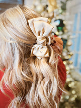 Load image into Gallery viewer, Satin Bow Claw Clip | Beige