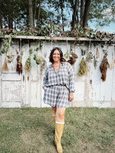 Load image into Gallery viewer, Dragonfly Girls Gingham Set | Blue