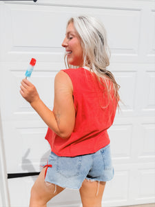 Jersey Love Tank | Red