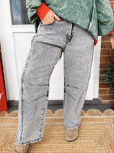 Load image into Gallery viewer, Acid Gray Barrel Jeans