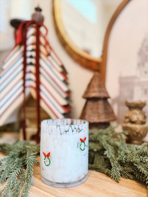 Mistletoe Wreath Candle