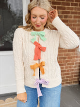 Load image into Gallery viewer, Rainbow Ribbon Cardigan