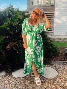 Charleston Stroll Dress - Green