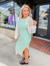 Load image into Gallery viewer, Striped Sensation Dress | Green