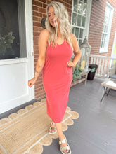 Load image into Gallery viewer, Simple Summer Tank Dress | Brick
