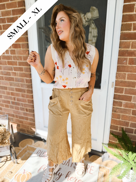 Great Delight Floral Sweater Tank