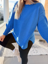 Load image into Gallery viewer, Cozy in Cobalt Sweater