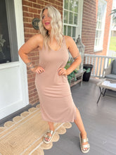 Load image into Gallery viewer, Simple Summer Tank Dress | Tan
