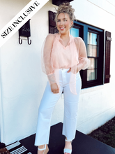 Load image into Gallery viewer, The Olivia White Wide Leg Crop Denim