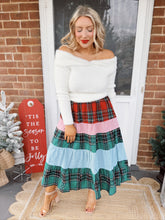 Load image into Gallery viewer, Holly Jolly Plaid Skirt
