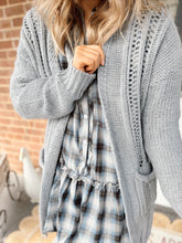 Load image into Gallery viewer, Reading Ready Cardigan | H Gray