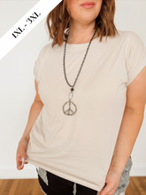 Load image into Gallery viewer, Curvy | Off Duty Tee | Sand