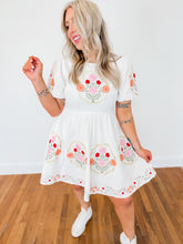 Load image into Gallery viewer, Thomas Embroidered Puff Sleeve Dress