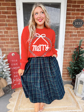 Load image into Gallery viewer, Merry Wreath Christmas Sweater | Red