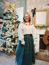 Load image into Gallery viewer, Holly Wreath Knit Sweater