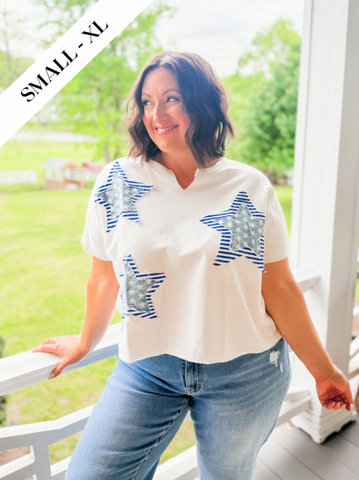 Make a Wish Star Patch Top