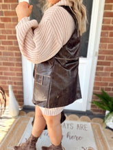 Load image into Gallery viewer, Knock on Wood Pleather Vest